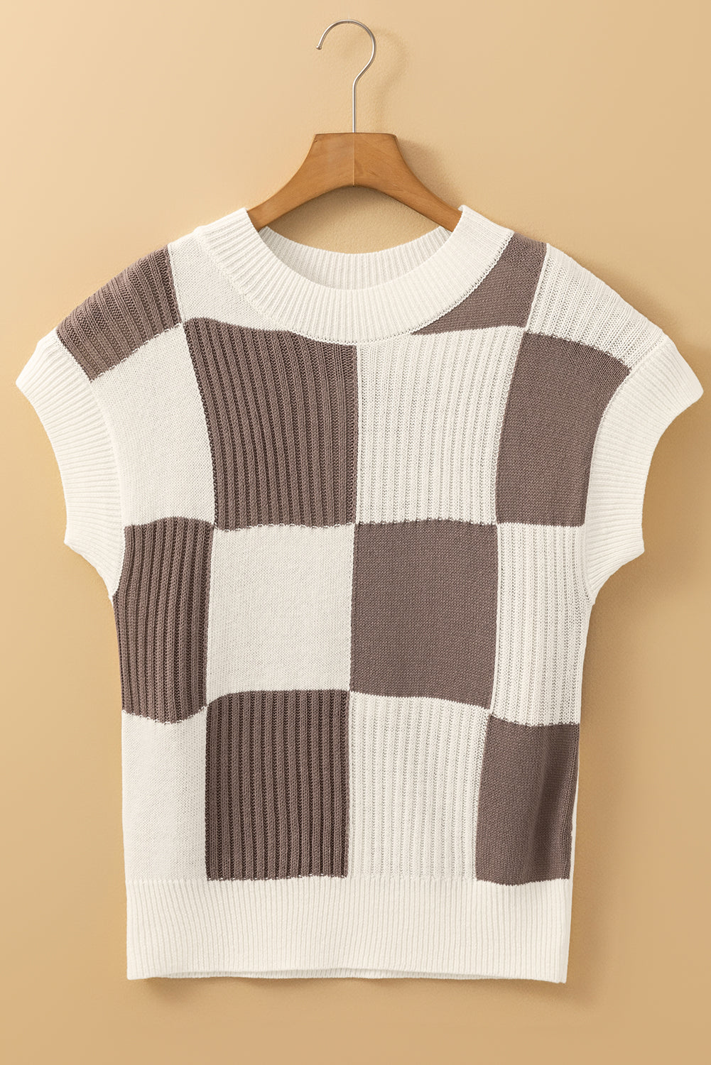 Desert Check Colorblock Sweater