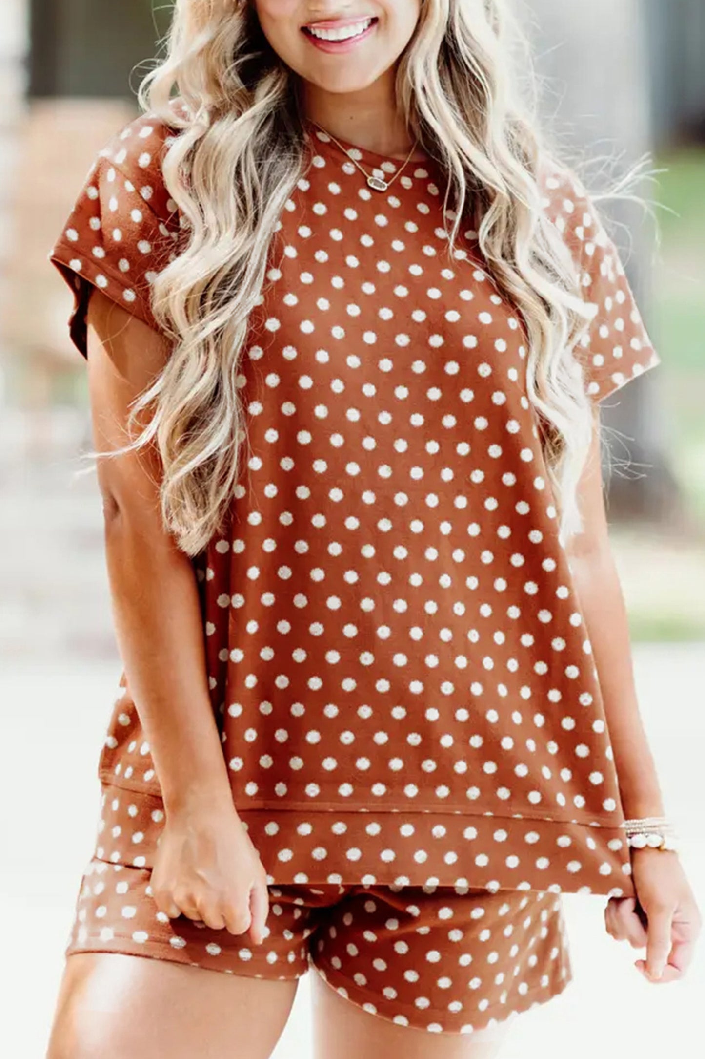 Desert Dots Short Lounge Set