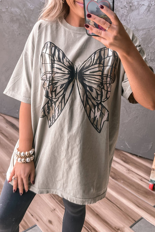Camo Bow Oversized Tee