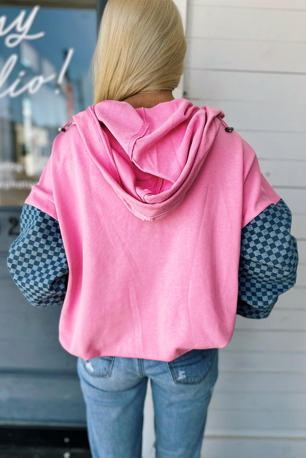 Western Sweetheart Check Hoodie