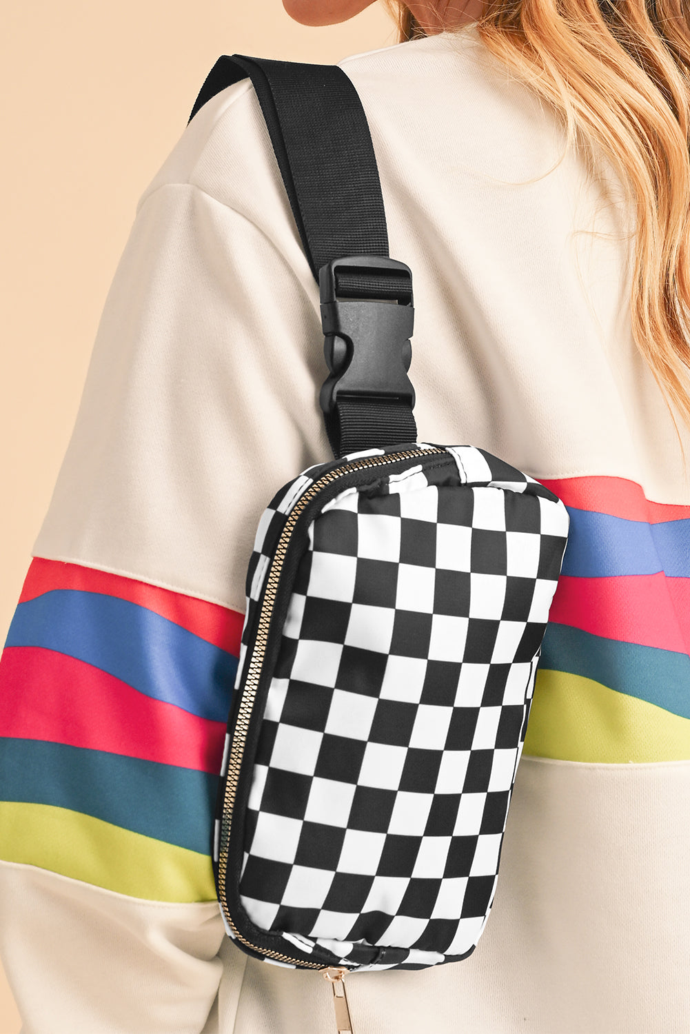 Checkered Belt Bag