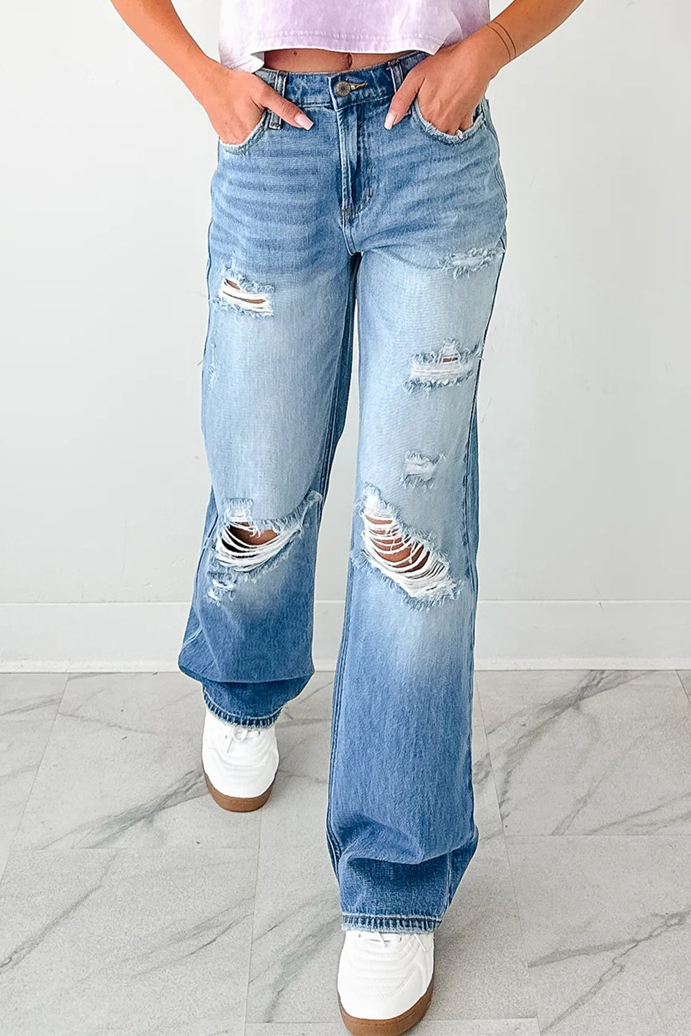 Dakota Rose Distressed Denim