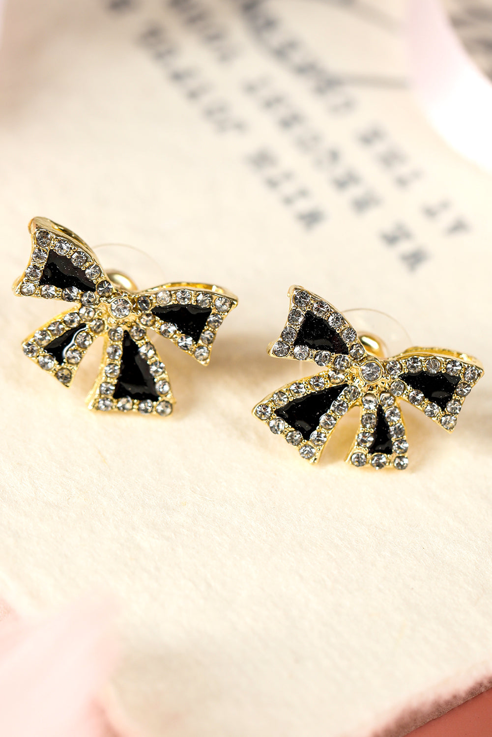 Little Black Bow Studs