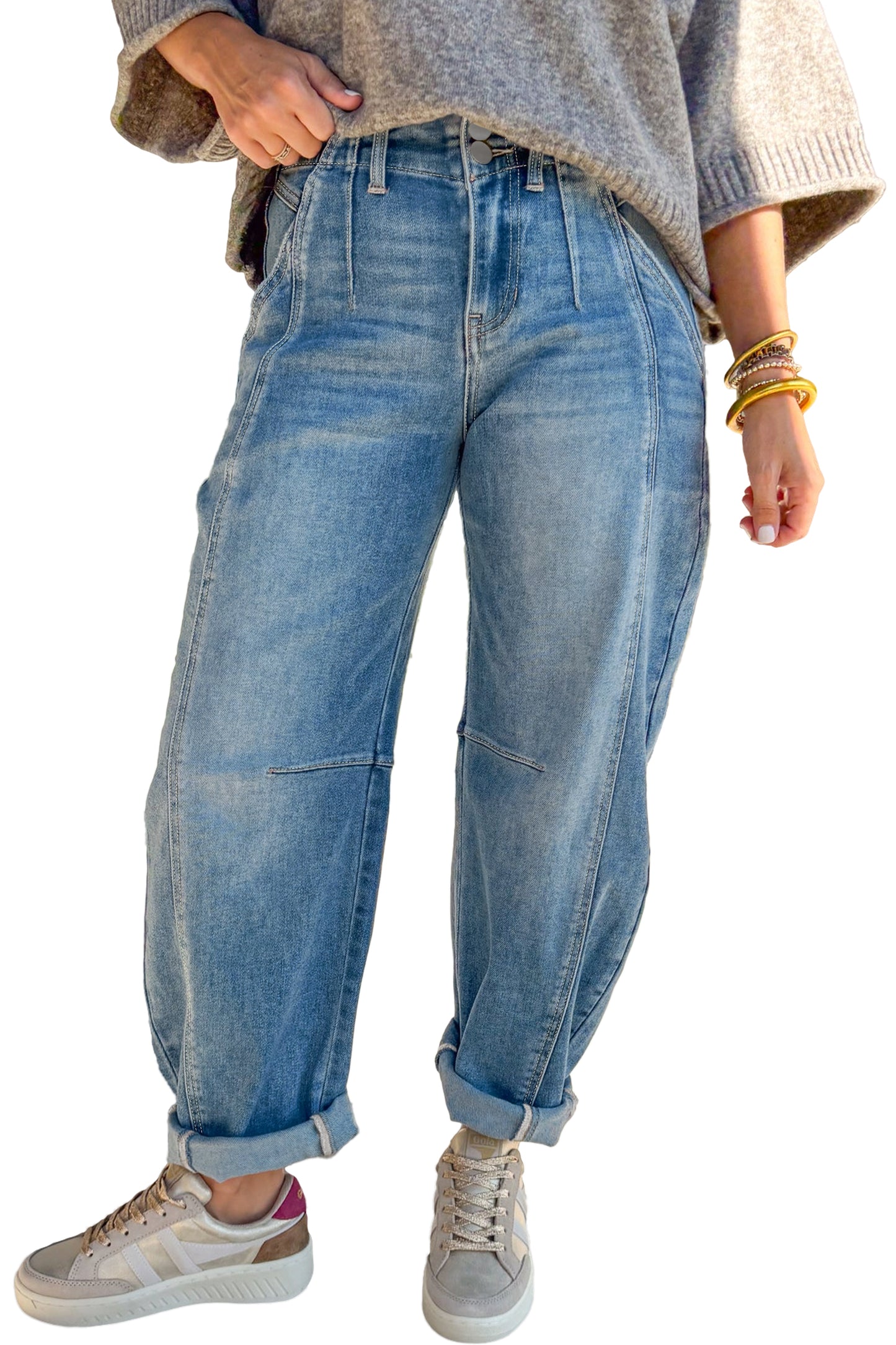 Blue Horizon Barrel Jeans