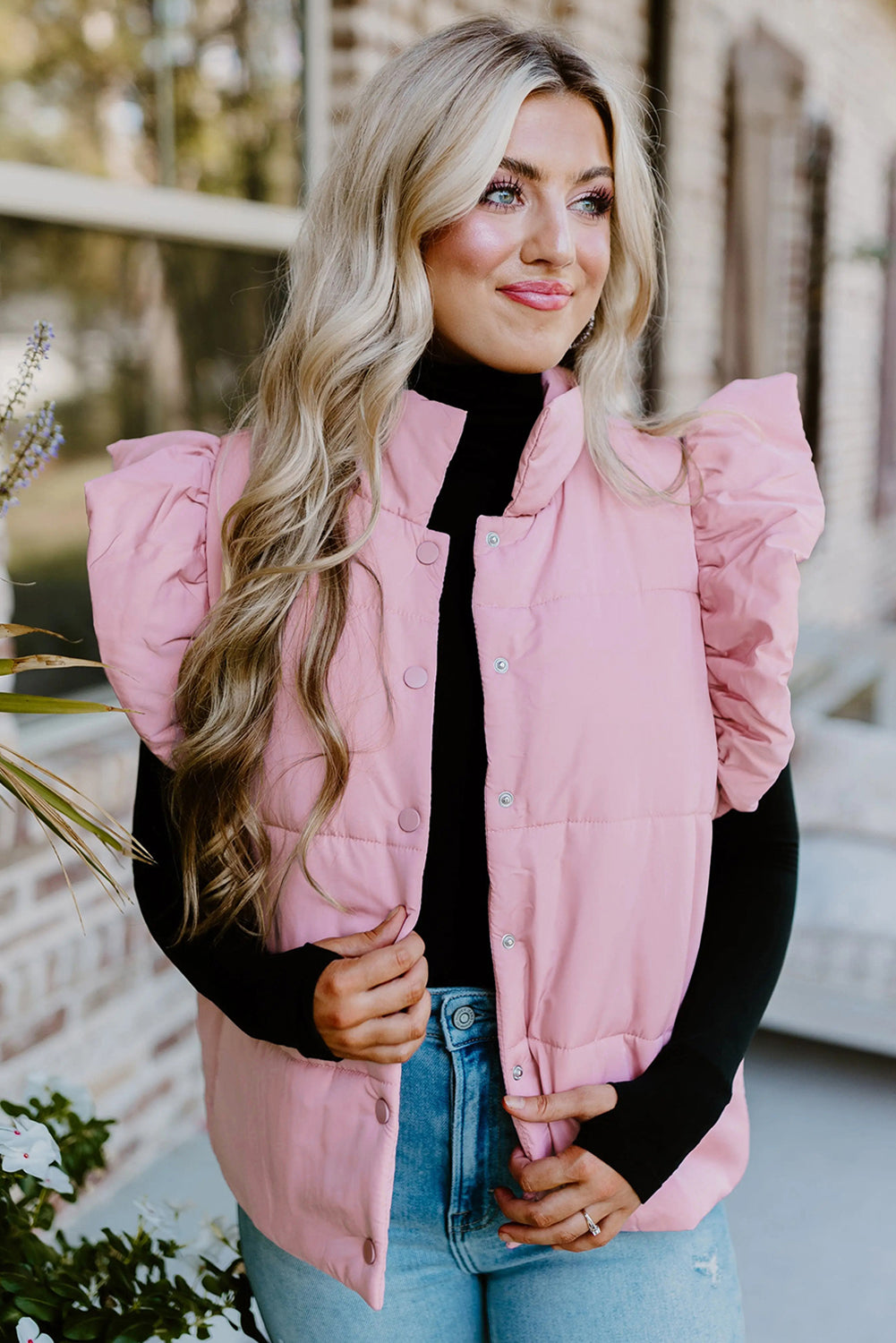 Blush Breeze Puffer Vest