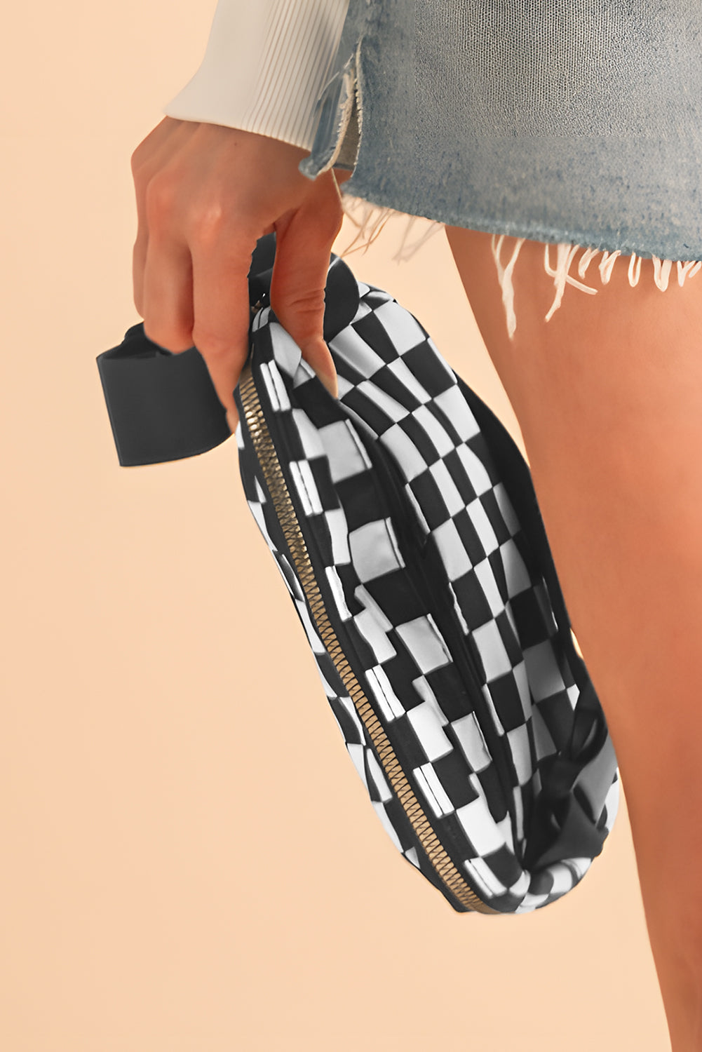 Checkered Belt Bag