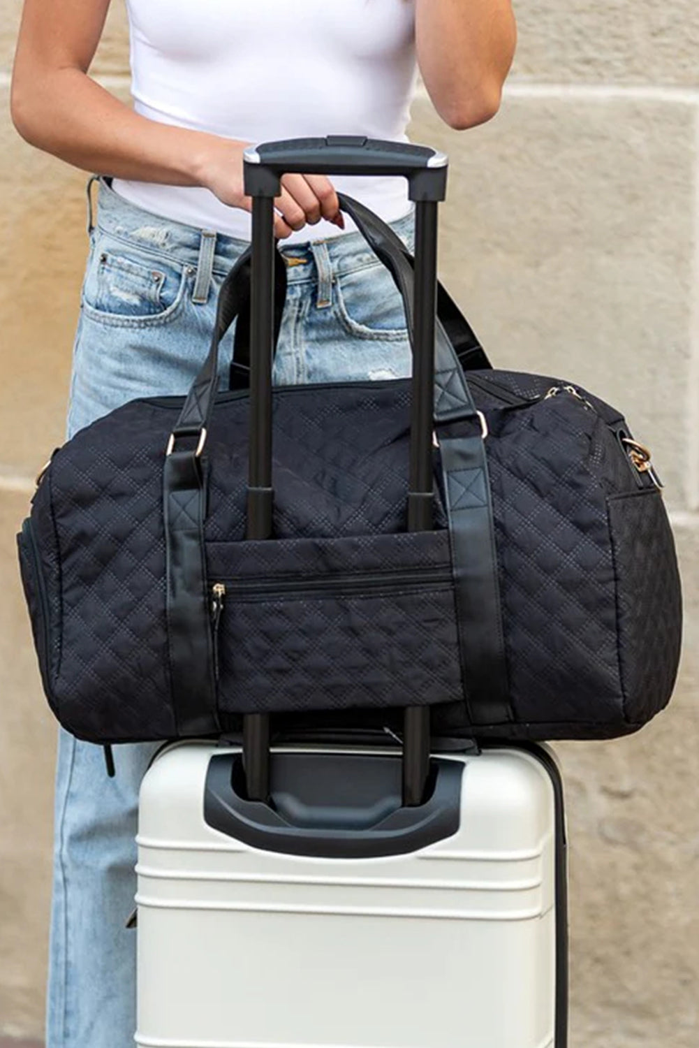 Effortless Escape Black Duffle