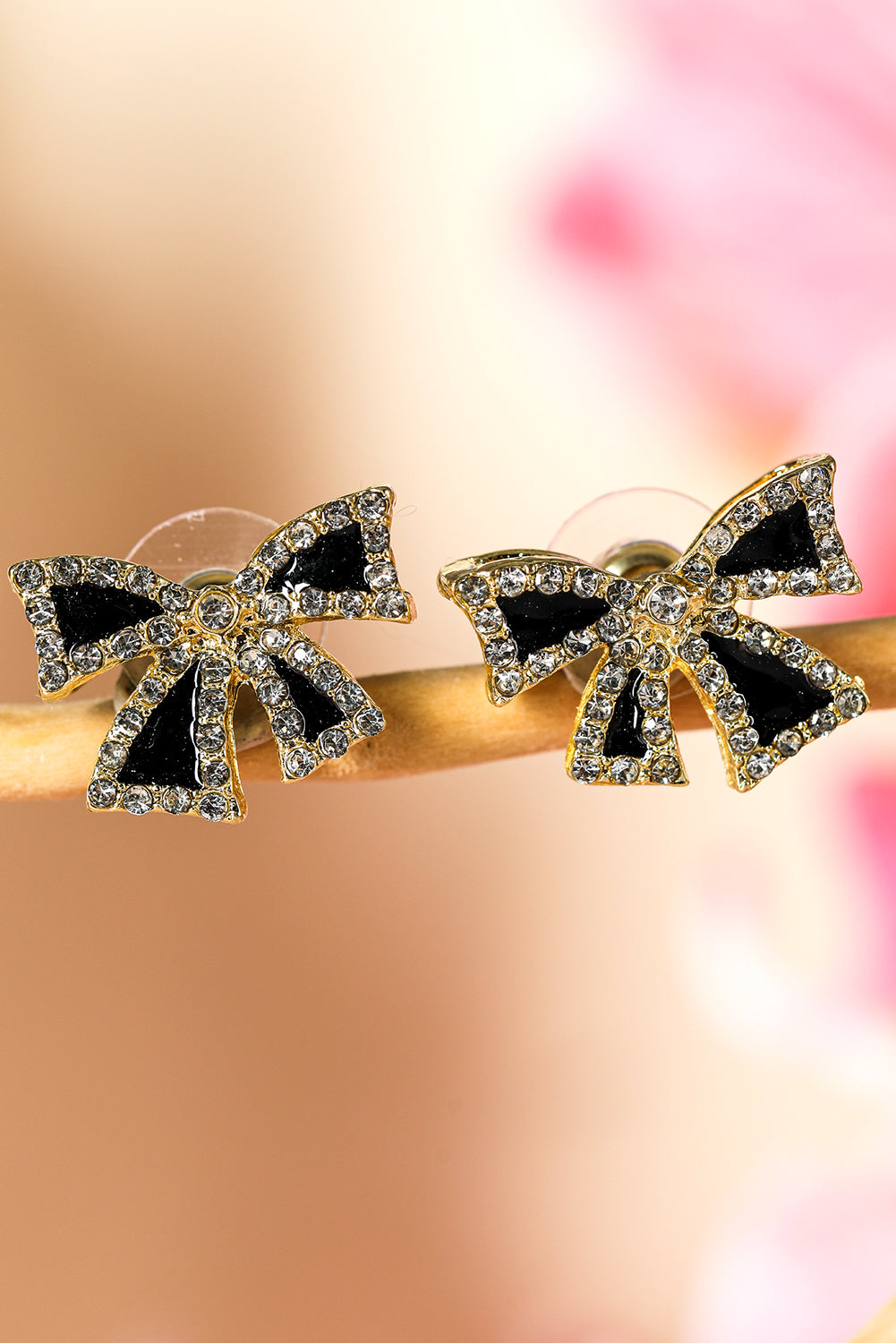 Little Black Bow Studs