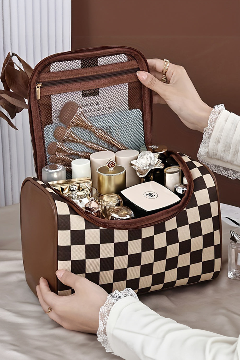On-the-Go Glam Checkered Case