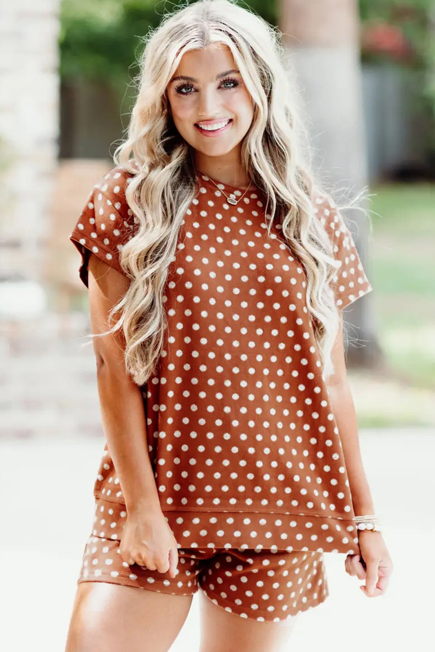 Desert Dots Short Lounge Set