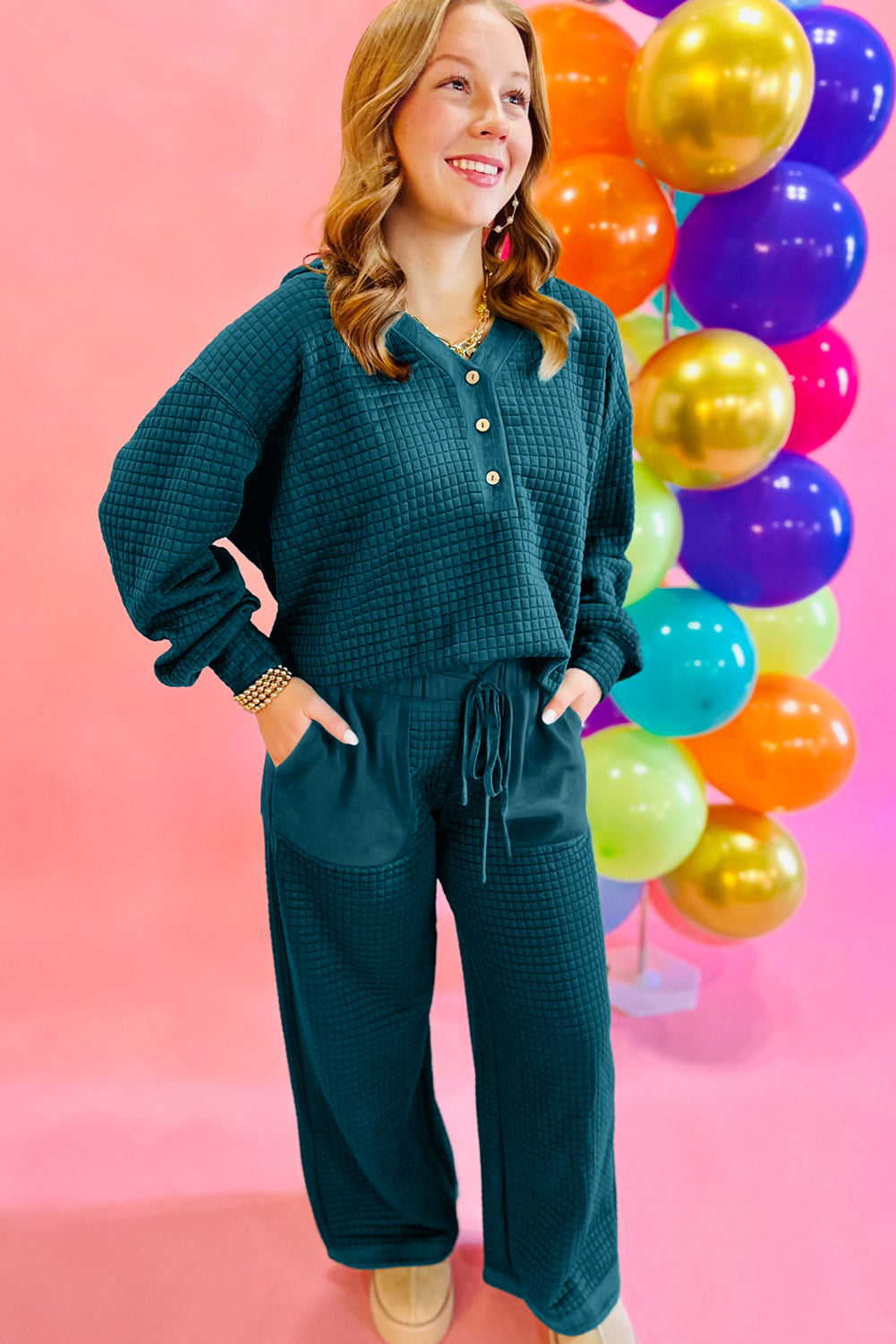 Emerald Ease Hooded Two-Piece