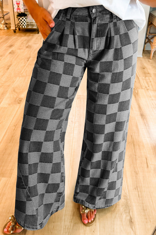 Dusty Checkered Light Jeans
