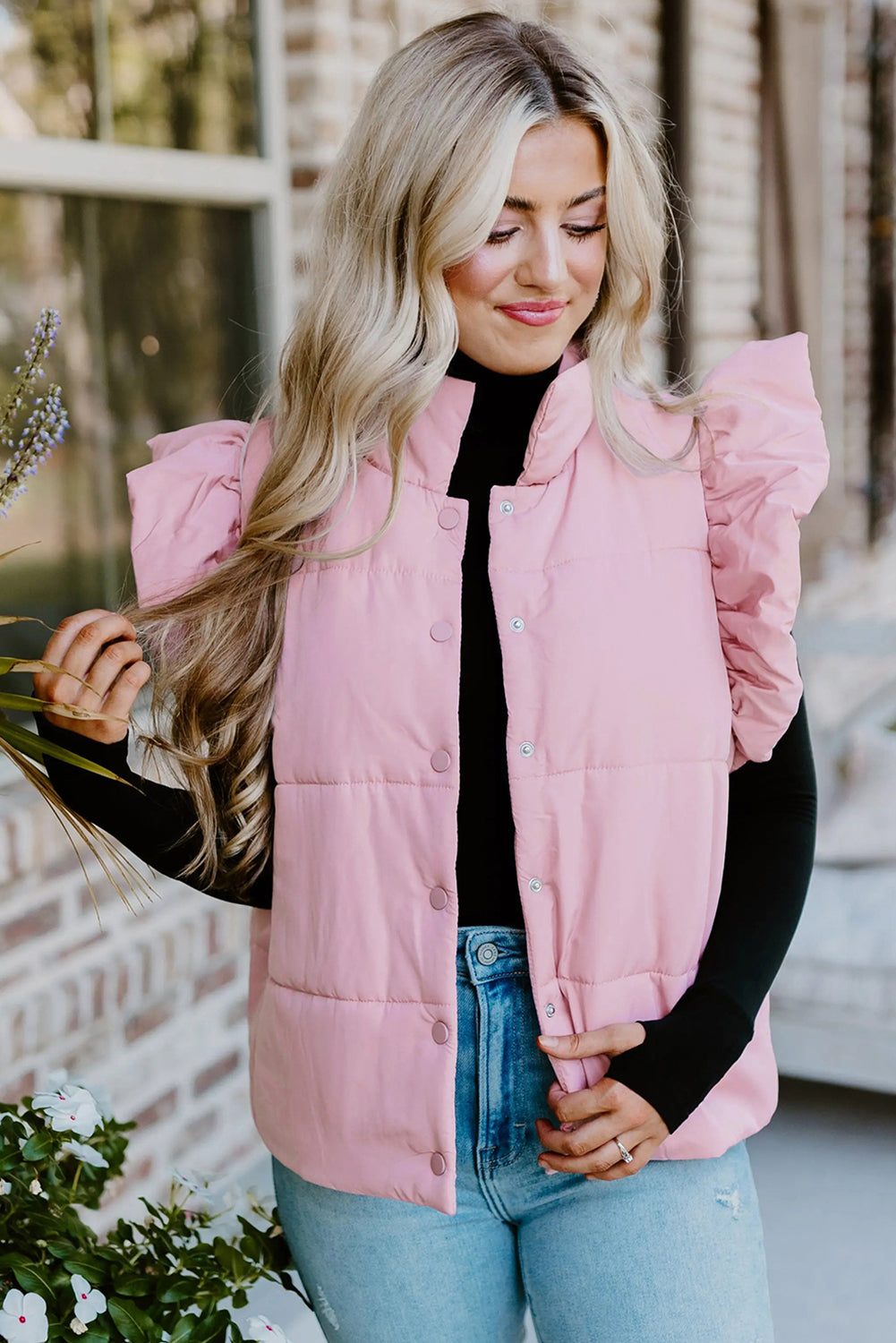 Blush Breeze Puffer Vest