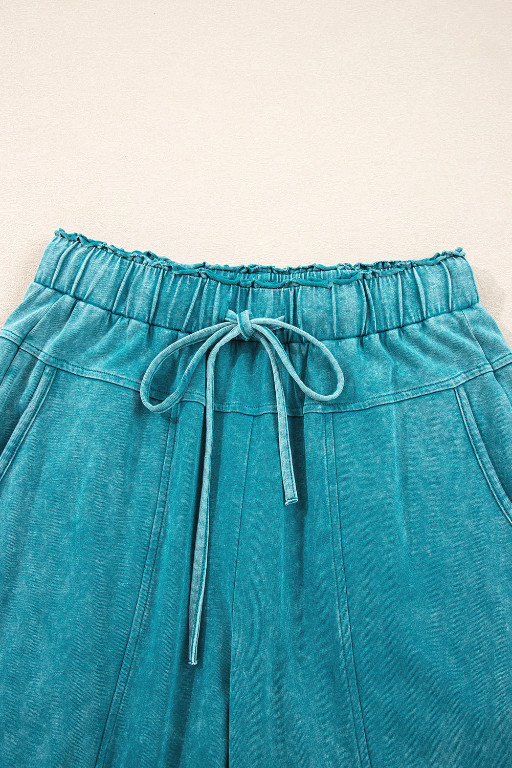 Teal Horizon High Waist Pants