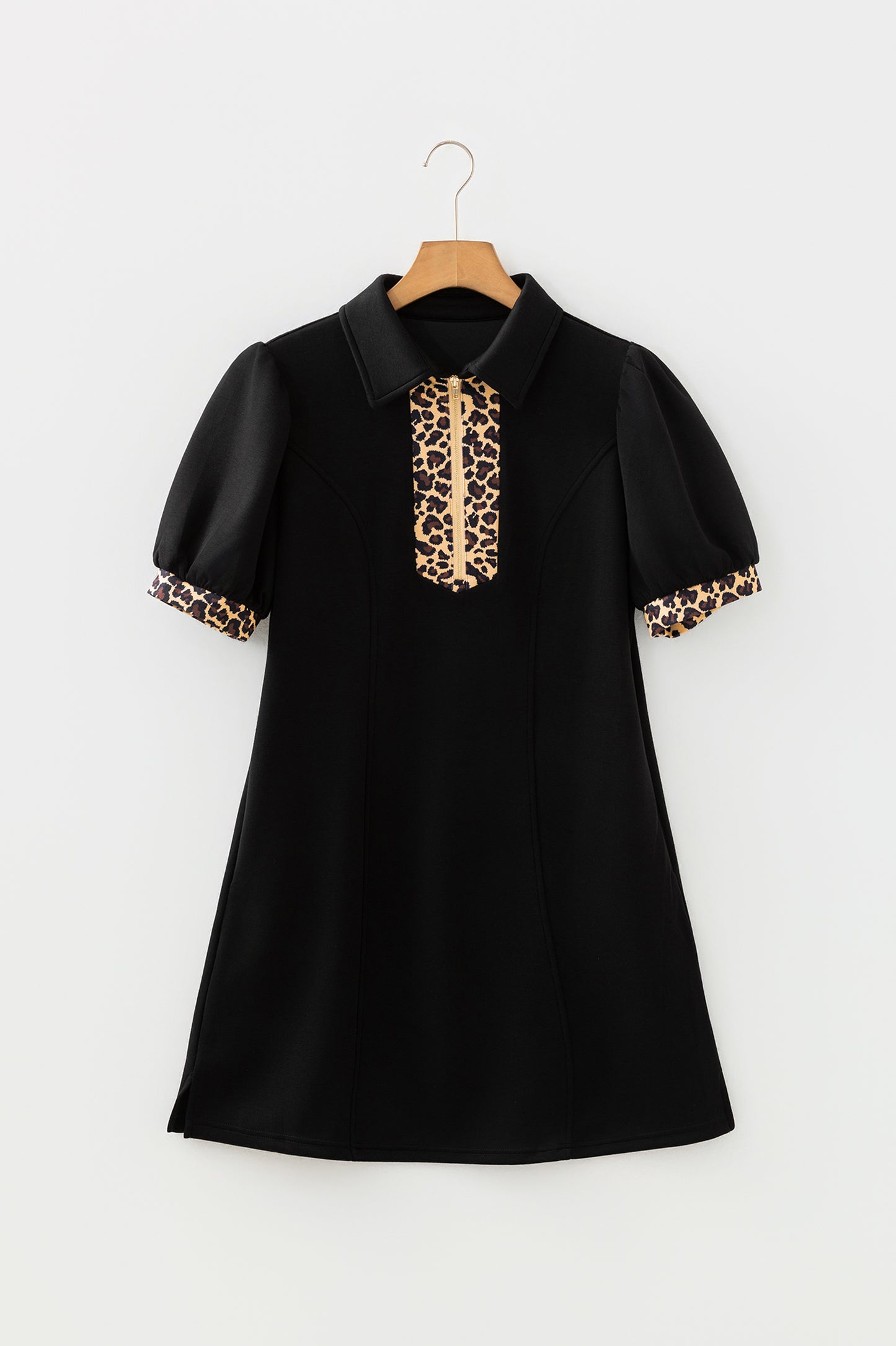 Leopard Puff Mini Dress
