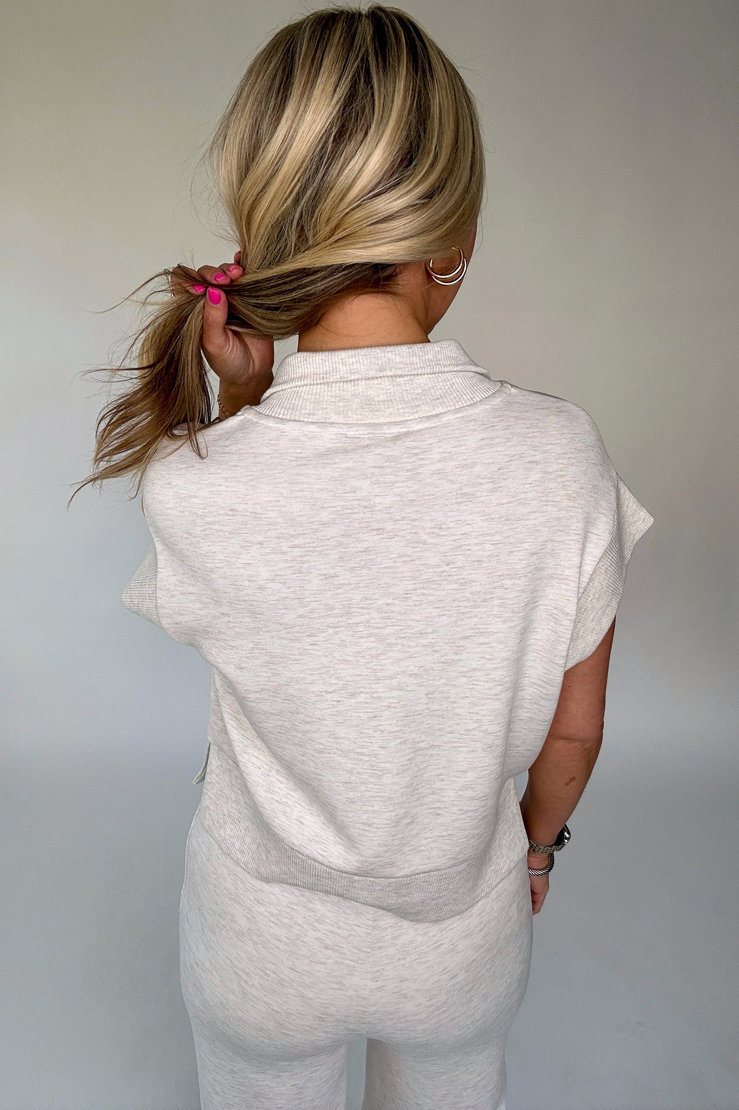 Grey Day Half-Zip Lounge Set