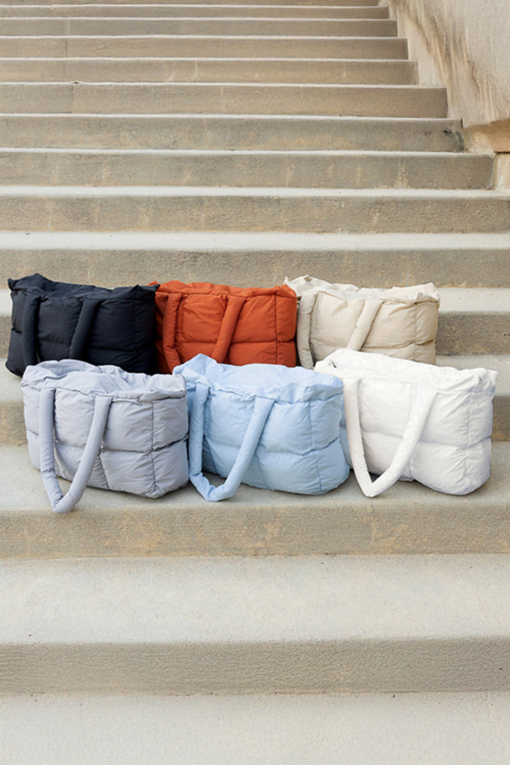 Black Quilted Tote Bag