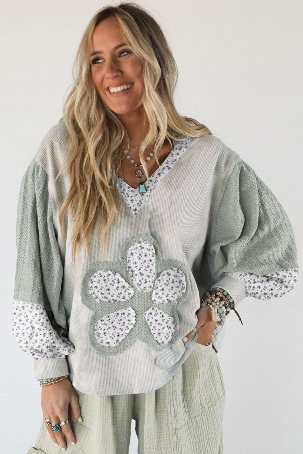 Sage Sweetheart Pullover