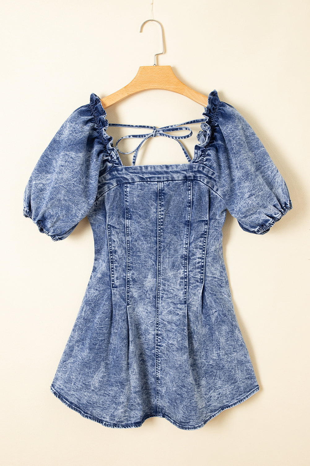 Highland Frill Denim Dress