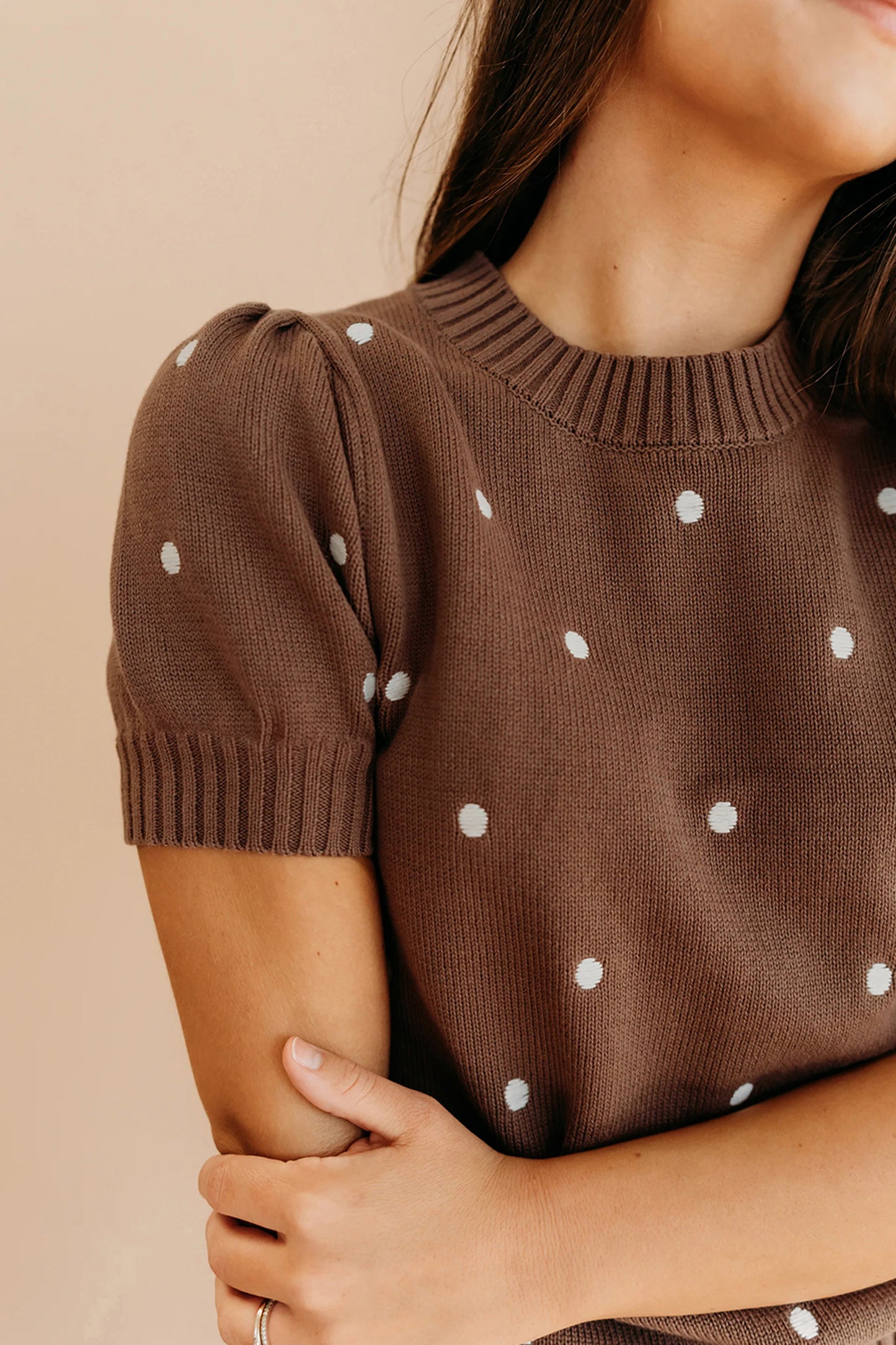 Sweet Sophisticate Polka Dot Sweater