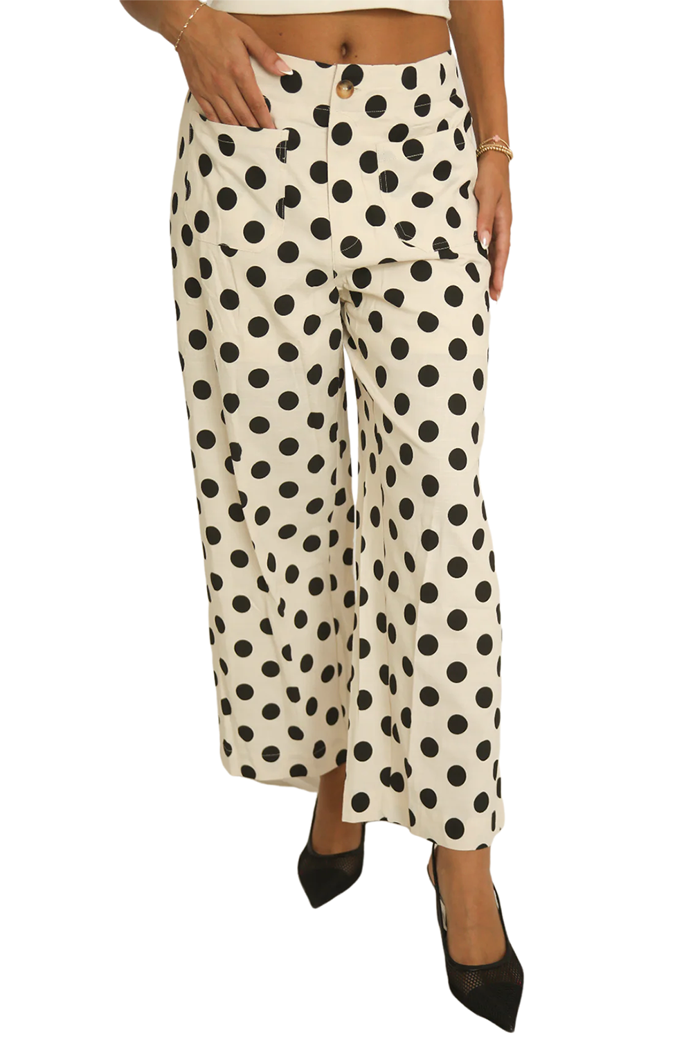 Prairie Dots Wide Leg Pants