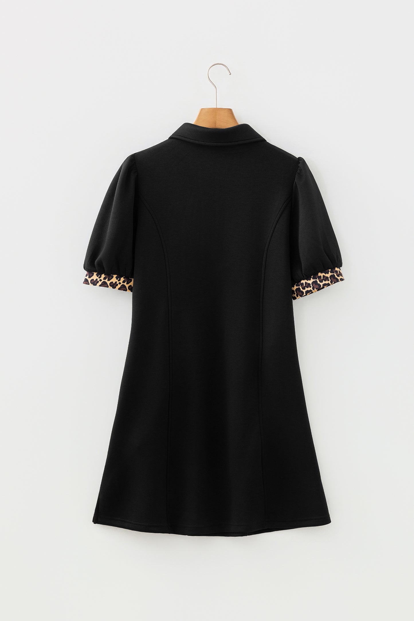 Leopard Puff Mini Dress
