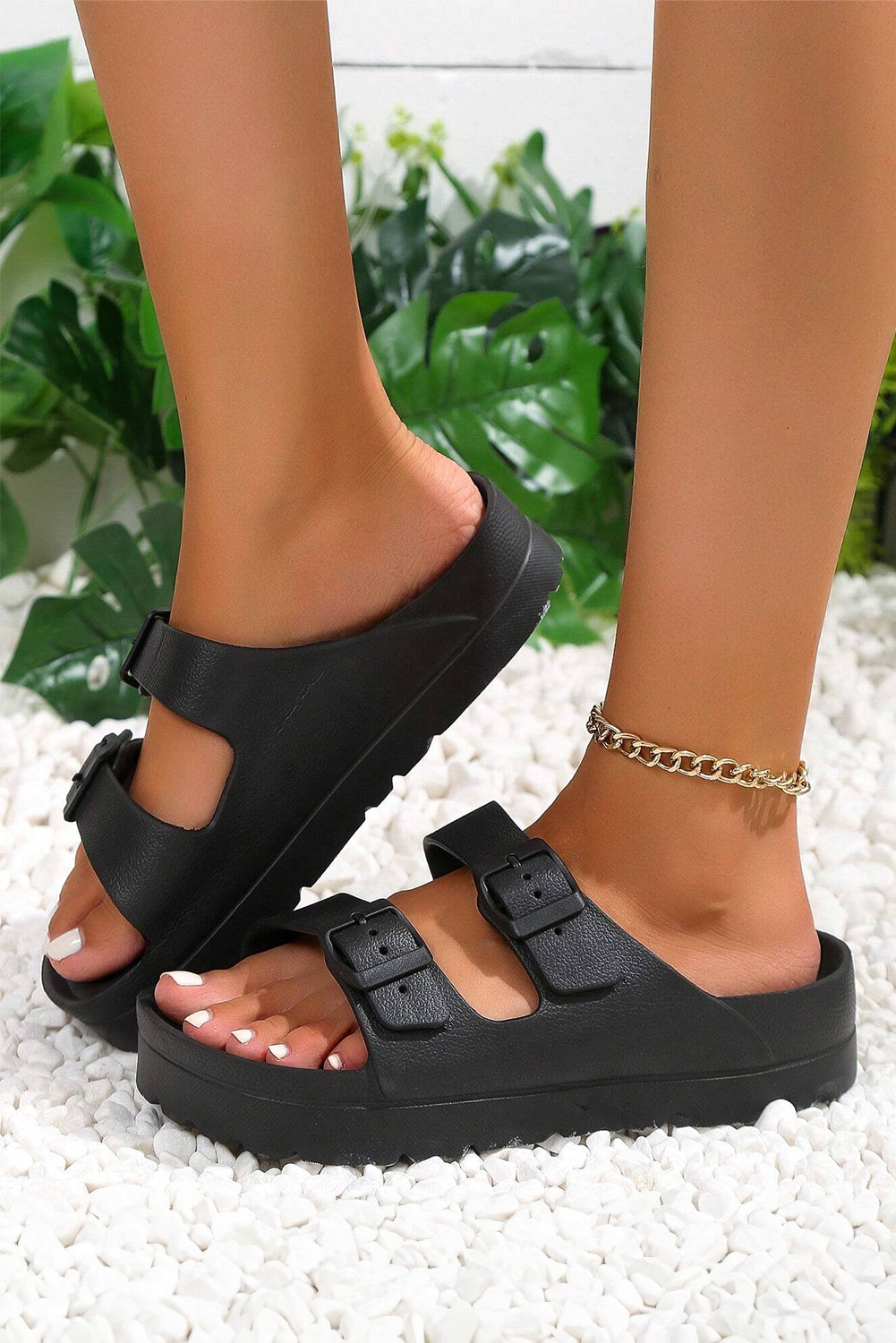 High Noon Buckle Sandals