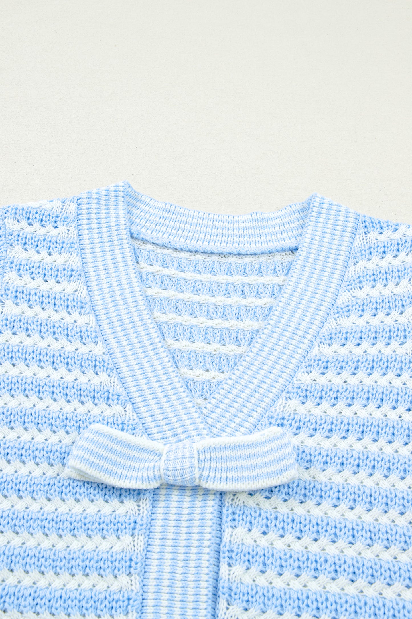 Coastal Charm Bow Knit