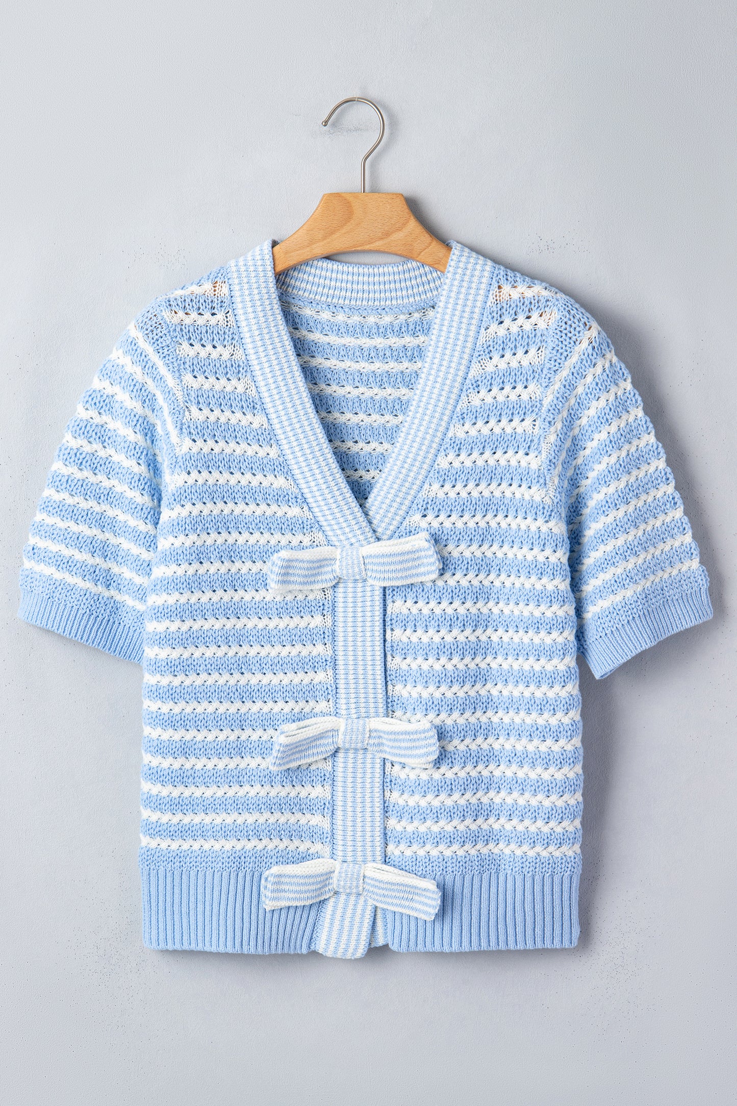 Coastal Charm Bow Knit