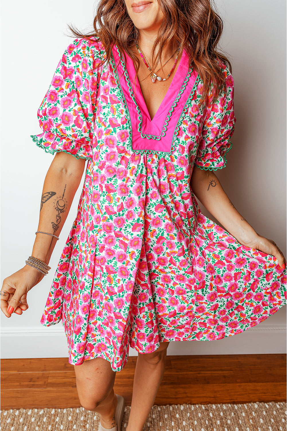 Spring Fling Patchwork Dress